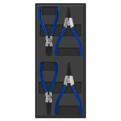 Jeu de pinces à circlips robustes