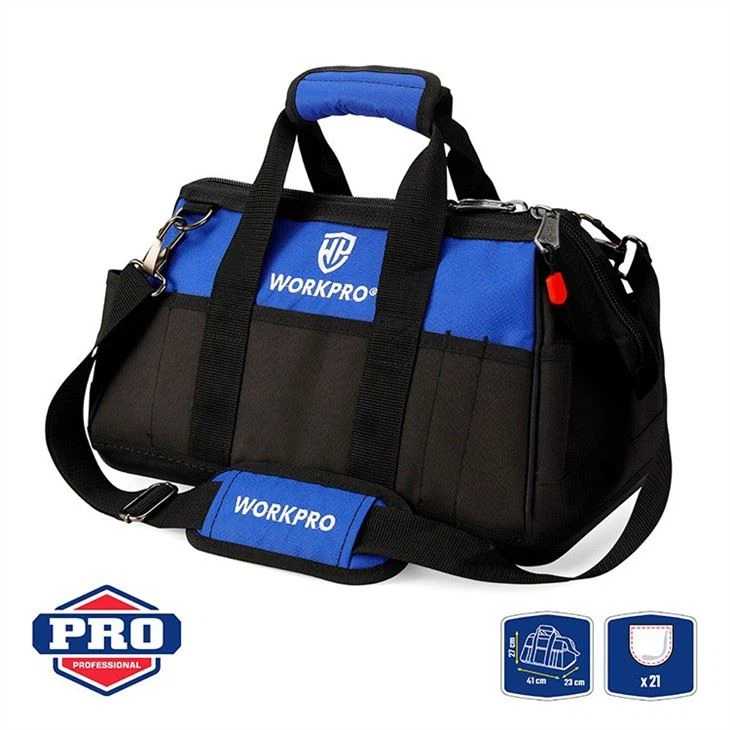 Sac de rangement pour outils à large ouverture