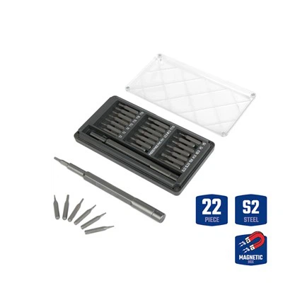 JEU DE TOURNEVIS DE PRÉCISION WORKPRO 21PC AVEC MANCHE EN ALUMINIUM