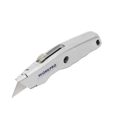 COUTEAU UTILITAIRE RÉTRACTABLE EN ALUMINIUM WORKPRO